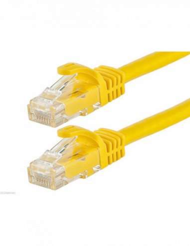 Acconet CAT6 0.5m UTP Flylead (Patch Lead) Yellow | CAT6-FLY-0.5-YELLOW