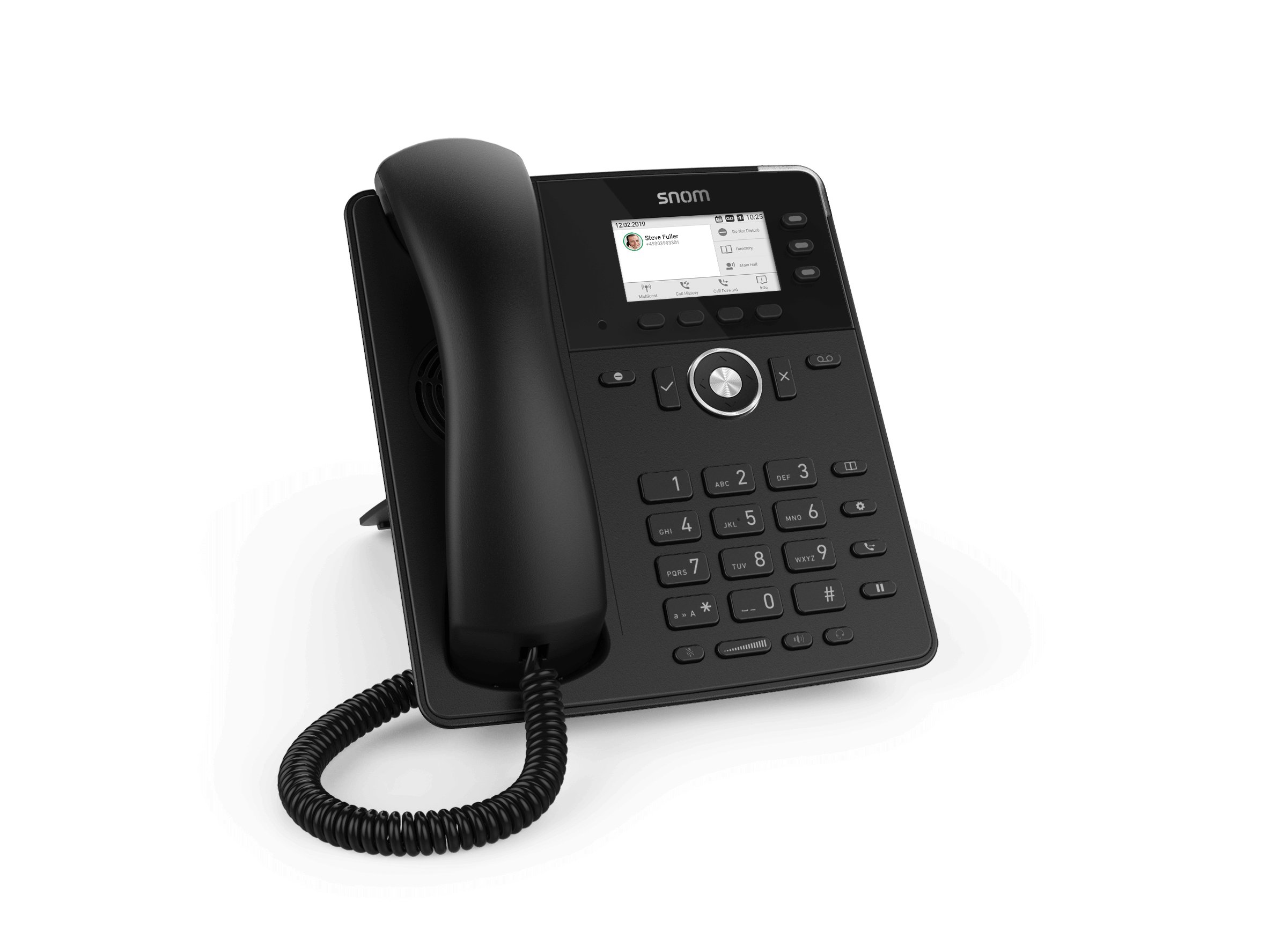 Snom D717 6-line Desktop SIP Phone - No PSU Included - Wide Colour TFT Display - USB