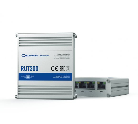 Teltonika 5-Port Industrial Ethernet Router | RUT300